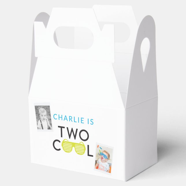 Dos cajas de favores de la fiesta de cumpleaños de (Abierto)