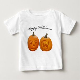 Dos calabazas feliz camiseta de Halloween