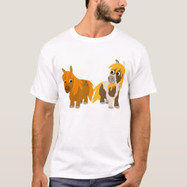Dos camisetas cortas Personalizados Ponies