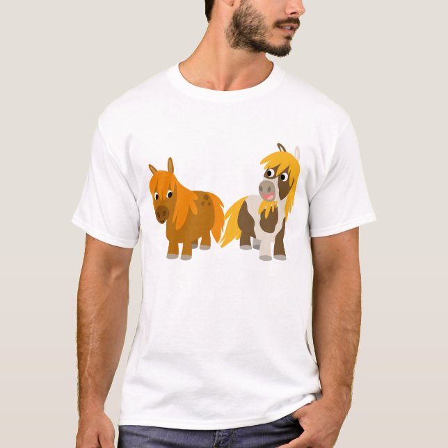 Dos camisetas cortas Personalizados Ponies (Anverso)