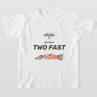 Dos camisetas de cumpleaños de coche de carrera rá
