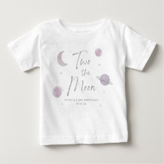 Dos camisetas de cumpleaños de la luna
