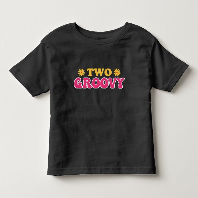 Dos camisetas de cumpleaños Groovy (Anverso)