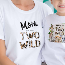 Dos camisetas de mamá silvestres y con temas de Sa