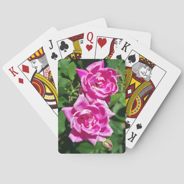 Dos cartas rojas rosadas (Reverso)