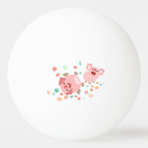 Dos cerdos Personalizados en la bola de primavera 