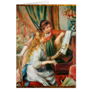 Dos chicas en el piano por Renoir