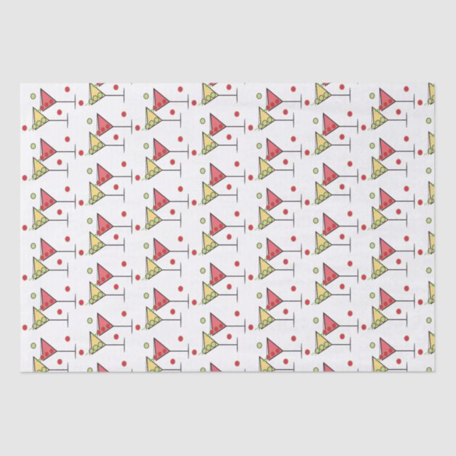 Dos cócteles - Papel Tejido (Anverso)