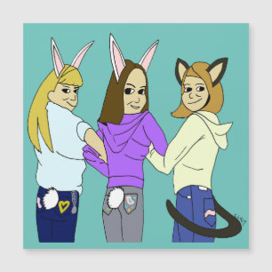 Dos conejitos y un gatito