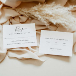 Dos conteos de invitados | Tarjeta RSVP de elecció