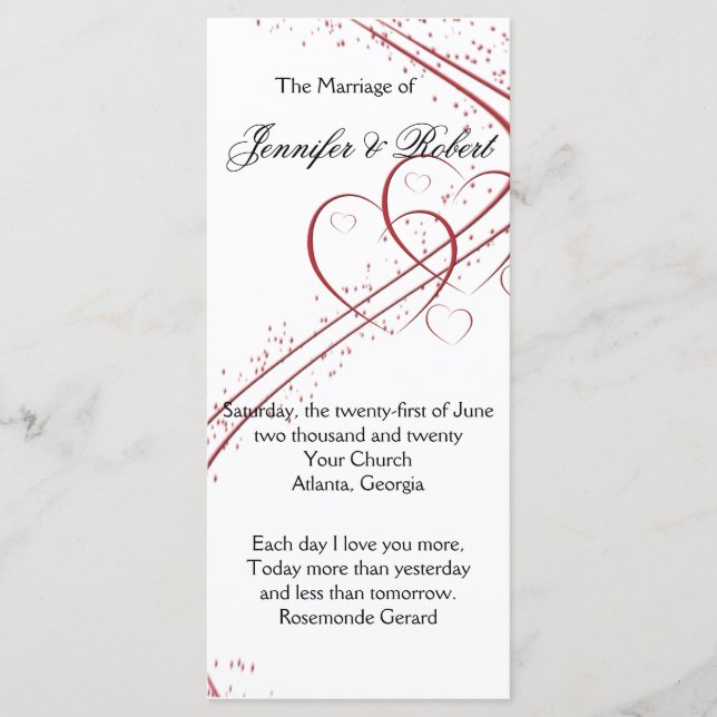 Dos corazones como un programa (Anverso)