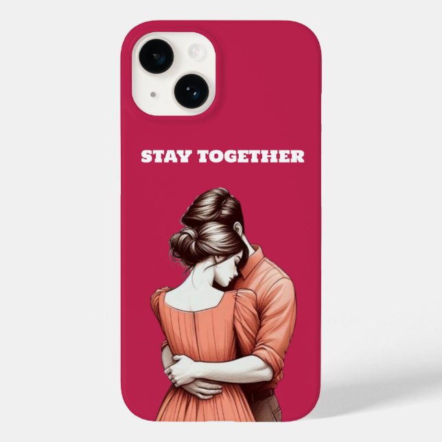 Dos corazones conectados| Funda de diseño "Stay To (Reverso )