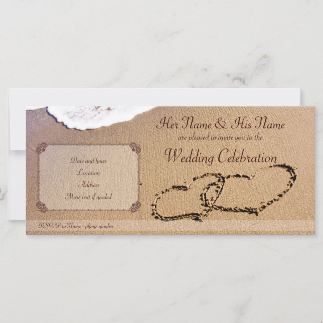 Dos Corazones En La Arena (Anverso)