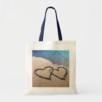 Dos Corazones En La Bolsa De La Tota De Arena