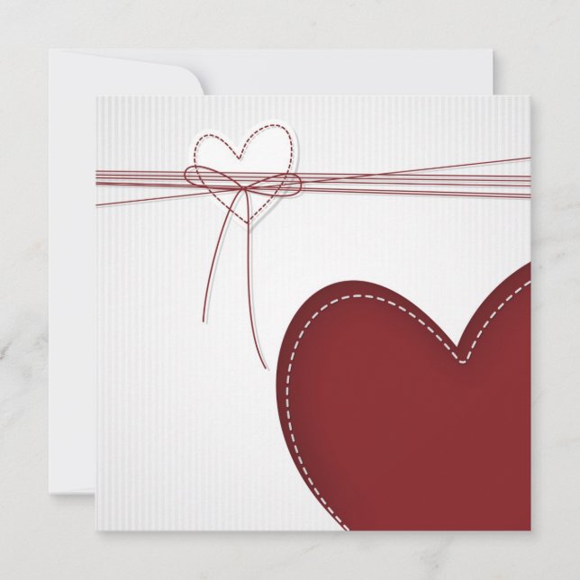 Dos corazones Invitación (Anverso)