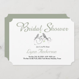 Dos corazones - Invitación a la ducha de novia