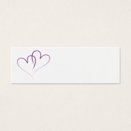 dos corazones morados entrelazados