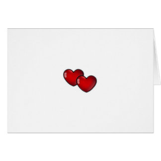 Dos corazones rojos