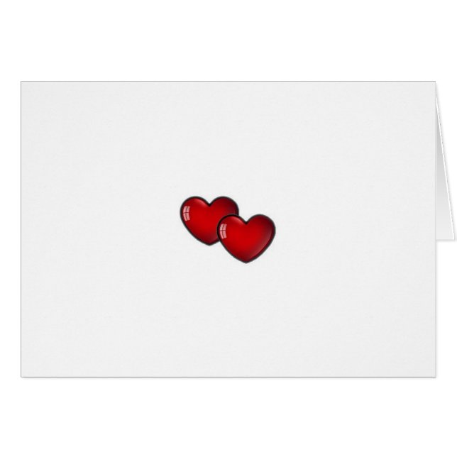 Dos corazones rojos (Anverso (Horizontal))