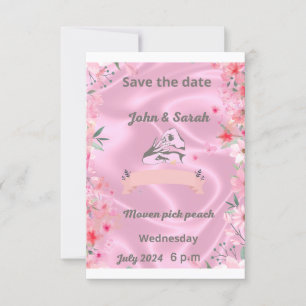 Dos corazones se convierten en una invitación tarj