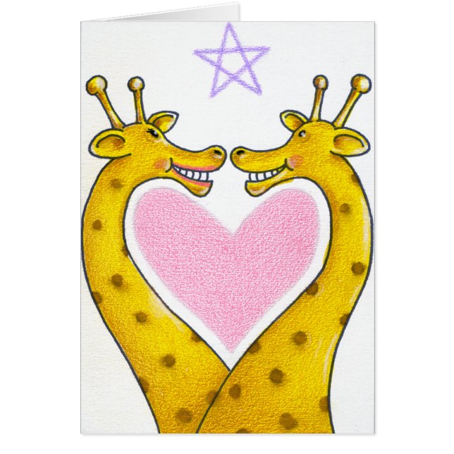 Dos corazones son una tarjeta de San Valentín (Frente)