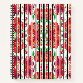 Dos cuadernos espirales con estampado floral