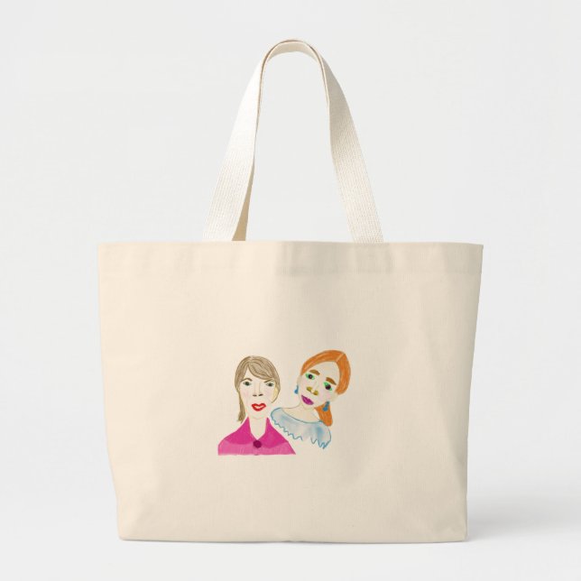 Dos damas de la bolsa de puntillas (Frente)