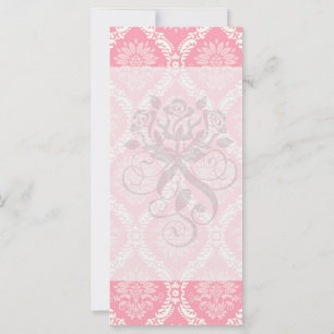 dos damasco rosa y crema