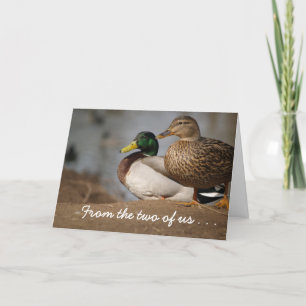 Dos de nosotros tarjeta de Navidad