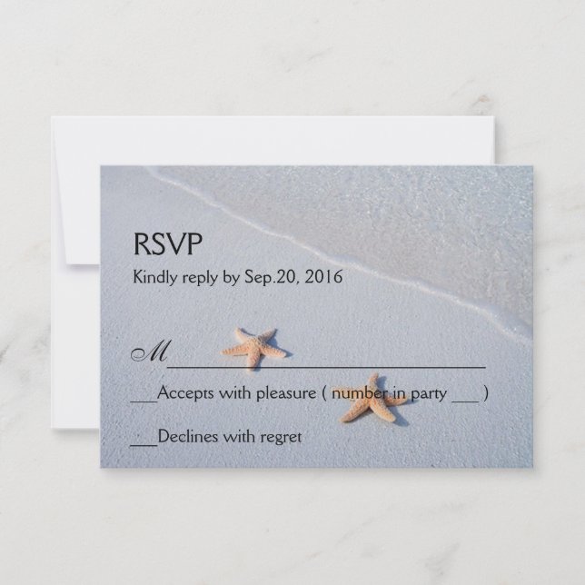 Dos de nosotros | Tarjeta RSVP de Respuesta de Sta (Anverso)