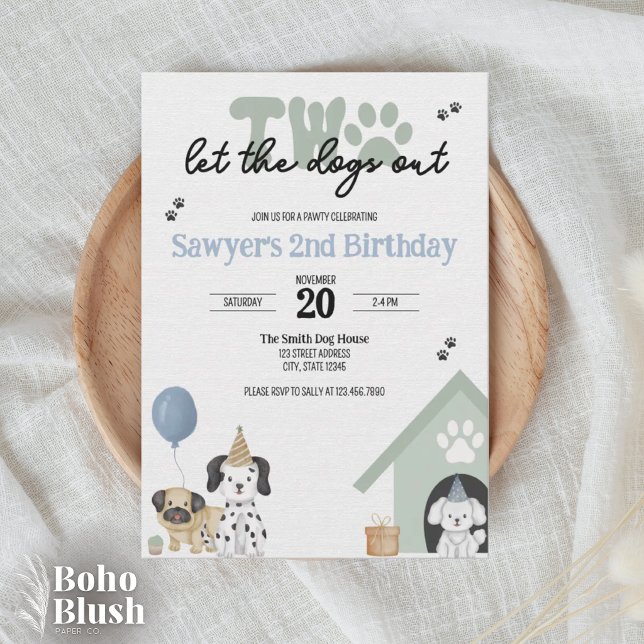 Dos Deja que los Perros Salgan | Invitación de 2do (Subido por el creador)