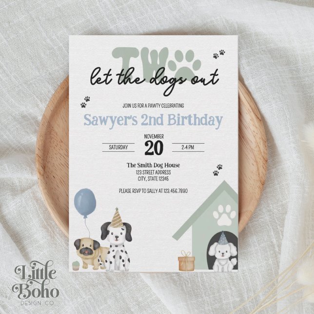 Dos Deja que los Perros Salgan | Invitación de 2do (Subido por el creador)