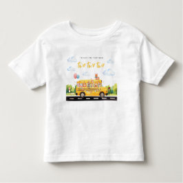 Dos dos camisetas de cumpleaños para dos autobuses