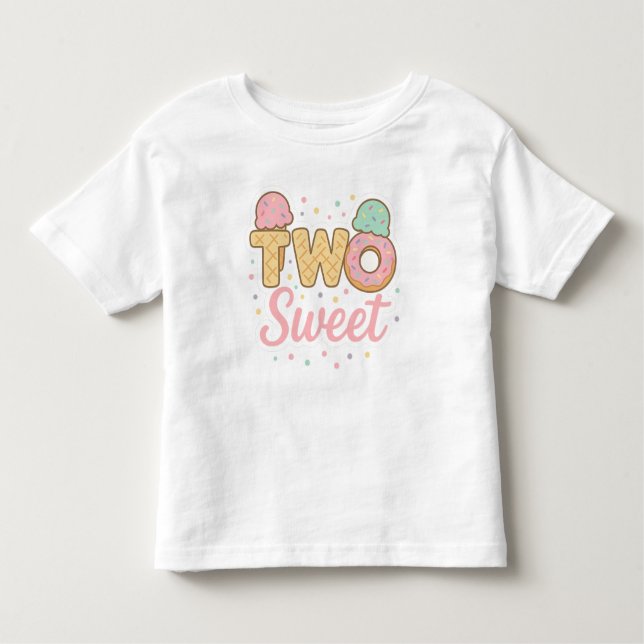 DOS DULCE - Camiseta para el segundo cumpleaños pa (Anverso)