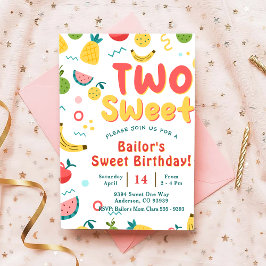 Dos dulces | Invitación a cumpleaños de Fiesta de 