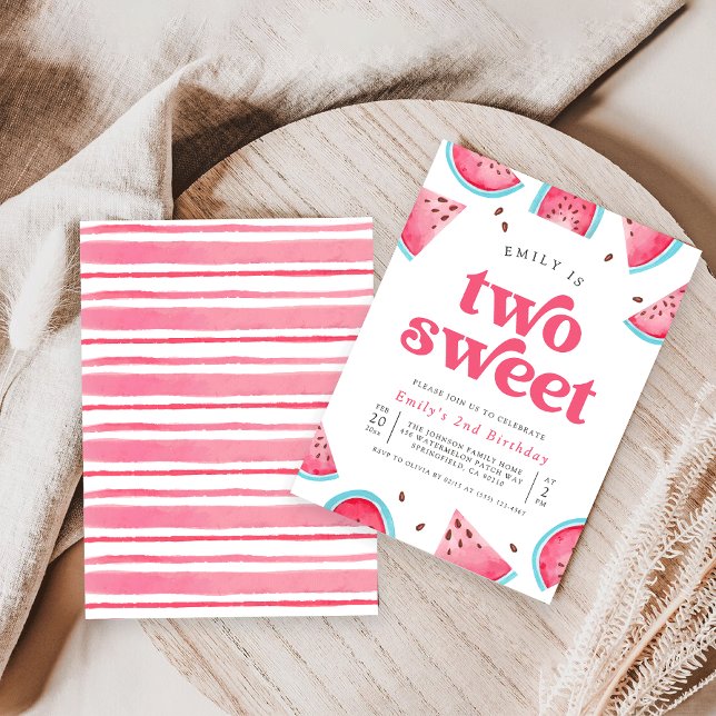 Dos dulces invitaciones a la fiesta de cumpleaños  (Subido por el creador)