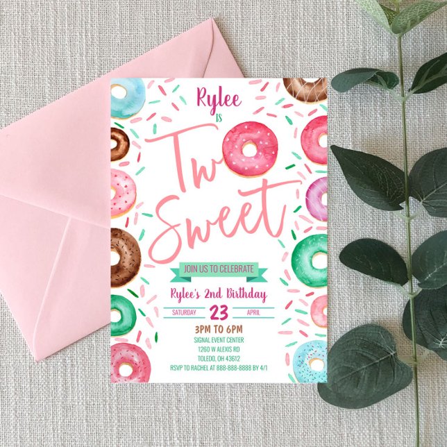 Dos dulces invitaciones a la fiesta de cumpleaños  (Subido por el creador)
