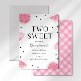 Dos Dulces Invitaciones de Segundo Cumpleaños de l