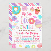 Dos dulces invitaciones para el cumpleaños