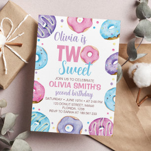 Dos dulces invitaciones para el cumpleaños
