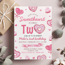 Dos dulces invitaciones para el cumpleaños