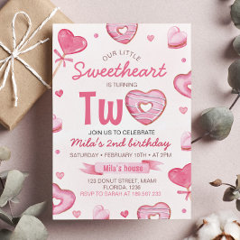 Dos dulces invitaciones para el cumpleaños