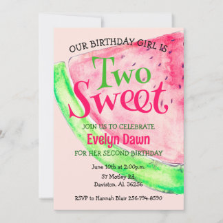 Dos dulces invitaciones para el cumpleaños