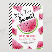 Dos dulces invitaciones para la fiesta de cumpleañ
