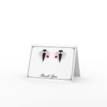 Dos Esmoquin sobre Agradecimiento de Boda Gay Blan