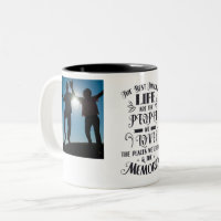 Dos fotos de tazas fotográficas personalizadas con