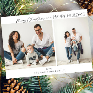 Dos fotos minimalistas Feliz Navidad
