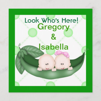 DOS GASOLINAS EN INVITACIONES DE BEBÉS POD