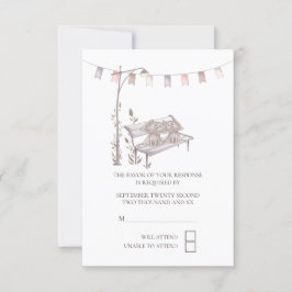 Dos gatos cortos en el Boda de Park Bench RSVP