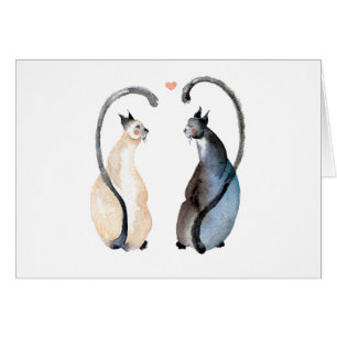 Dos gatos enamorados